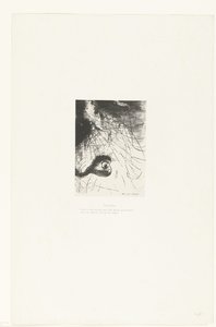 Antonius: Ergens moeten oervormen bestaan wier lichamen slechts reflecties zijn (Verzoeking van d) door Odilon Redon