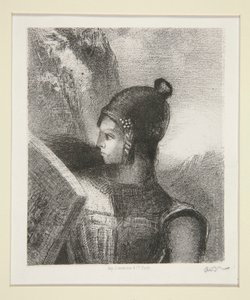 Brünnhilde, frontispice van La Revue Wagnerienne door Odilon Redon