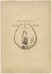 Omslag/frontispice voor de Apocalyps van Johannes door Odilon Redon