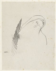 De slaap door Odilon Redon
