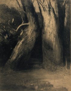Twee bomen door Odilon Redon
