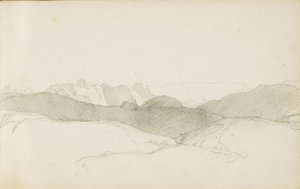 Tekening uit een album getiteld "Het Baskenland", 1862-63