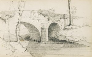 Tekening uit een album getiteld "Het Baskenland", 1862-63 door Odilon Redon