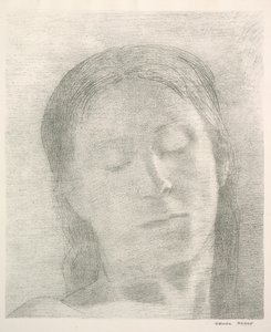 Gesloten ogen door Odilon Redon