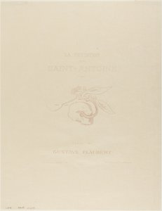 Frontispice/Titelplaat voor de Tentation de St. Antoine