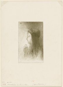 Frontispice voor Chevaleries sentimentales door Ferdinand Hérold door Odilon Redon