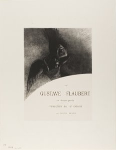 Frontispice voor A Gustave Flaubert (Aan Gustave Flaubert) door Odilon Redon