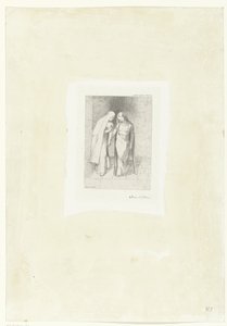 Geheimzinnig gesprek door Odilon Redon