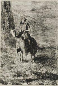 Ruiter wachtend
