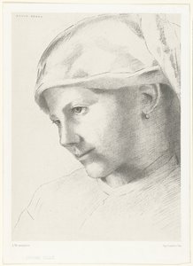Jong meisje door Odilon Redon
