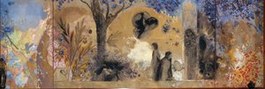 La Nuit, 1910-1911 door Odilon Redon