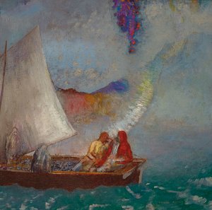 Het grijze zeil door Odilon Redon