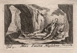 Les Pénitents: Dood van St. Magdalena door Odilon Redon