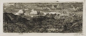 Berglandschap door Odilon Redon