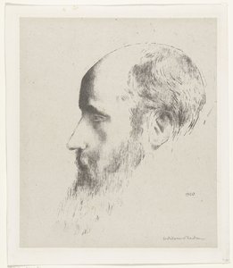 Portret van Edouard Vuillard door Odilon Redon