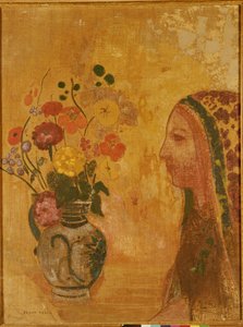Profiel van een Vrouw door Odilon Redon