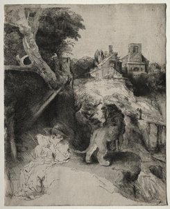 St. Hiëronymus Lezend in een Italiaans Landschap
