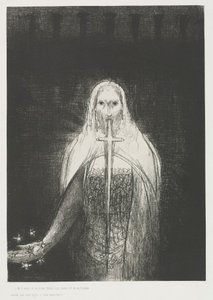 De Apocalyps van Sint Jan: En Hij Had in Zijn Rechterhand Zeven Sterren door Odilon Redon