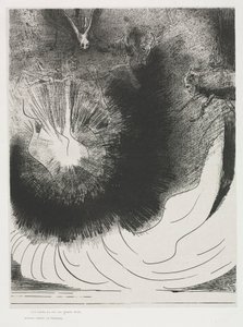 De Apocalyps van Sint Jan: En er viel een grote ster uit de hemel, brandend..., 1899 door Odilon Redon