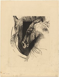 Het paard door Odilon Redon