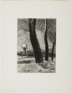 De gokker, plaat vijf uit In Dreams door Odilon Redon