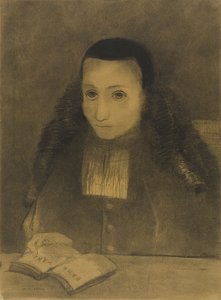 De Kleine Abt Leest de Ramayana door Odilon Redon