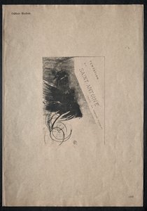 De Verleiding van Sint Antonius Eerste Serie: Omslag, 1888 door Odilon Redon