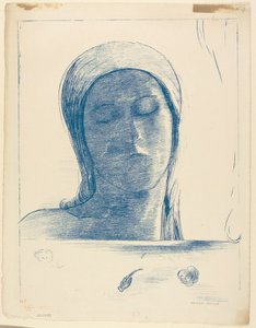 Gesloten ogen door Odilon Redon