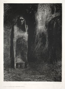 De nacht: De man was alleen in een nachtlandschap, 1886