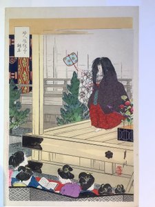 Vrouwen bij een Noh-voorstelling, uit de serie ‘Gebruiken van vrouwen’ door Ogata Gekko
