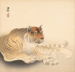 Tijger, 20e eeuw door Ohara Koson