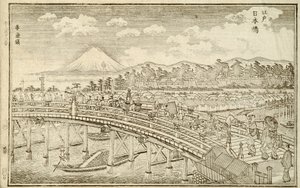 Boek met afbeeldingen van Edo, p.14 door Okada Shuntosai