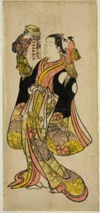 Poppenkastspeler door Okumura Toshinobu