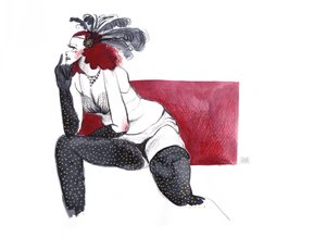 De mysterieuze glamour van de flappers door Olga Skomorokhova