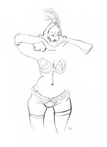 Sensuele lingerie-tekening