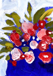 Levendige abstracte bloemen