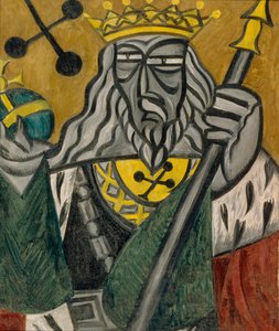 Koning van klaveren, 1915 door Olga Rozanova