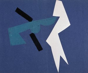 Universele Oorlog: Collagewerk door Olga Rosanova, januari 1916 door Olga Wladimirowna  Rosanowa
