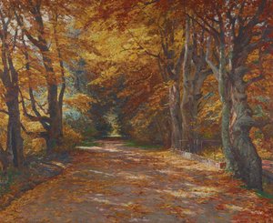 Praterallee in de herfst