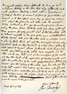 Overeenkomst van Oliver Goldsmith om te schrijven voor James Dodsley (31 maart 1763) door Oliver Goldsmith