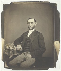 Zonder titel [portret van een bebaarde man], 1850-1859