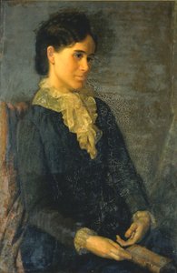 Hester Marian Wait Lay, Portret van de Vrouw van de Kunstenaar, 1880 door Oliver Ingraham Lay