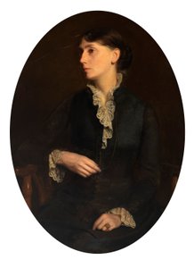 Portret van Fidelia Bridges door Oliver Ingraham Lay