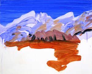 Leukerbad 21, 2012 (acryl op doek) door Olivier Morel