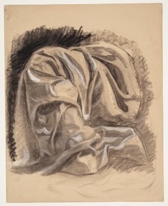 Draperiestudie door Oluf Hartmann