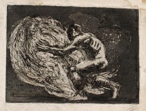 Ixion omhelst de wolk door Oluf Hartmann