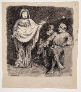Vrouw voor twee mannen: motief uit de Noordse oudheid door Oluf Hartmann