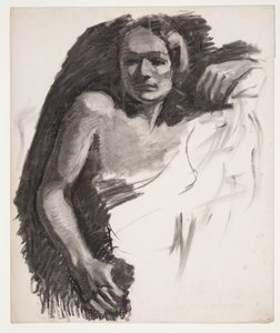 Vrouwelijk model door Oluf Hartmann