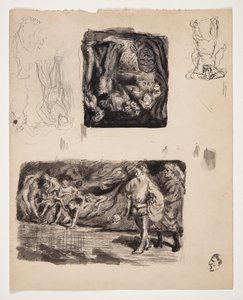 Literaire motieven en losse figuurschetsen door Oluf Hartmann
