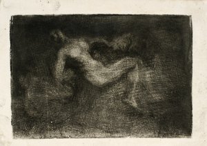 Zephyr ontvoert Psyche door Oluf Hartmann